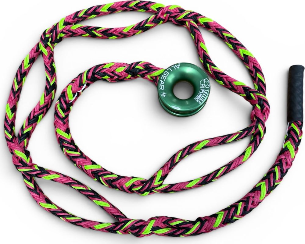 Sterling Streaked Hollow Braid Ultra Sling 19,1 mm med ALLGEAR Tree Punk-ring