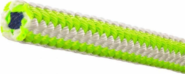 Ultra-Vee Braided Safety Blue 12.7mm 1/2" Green/White
