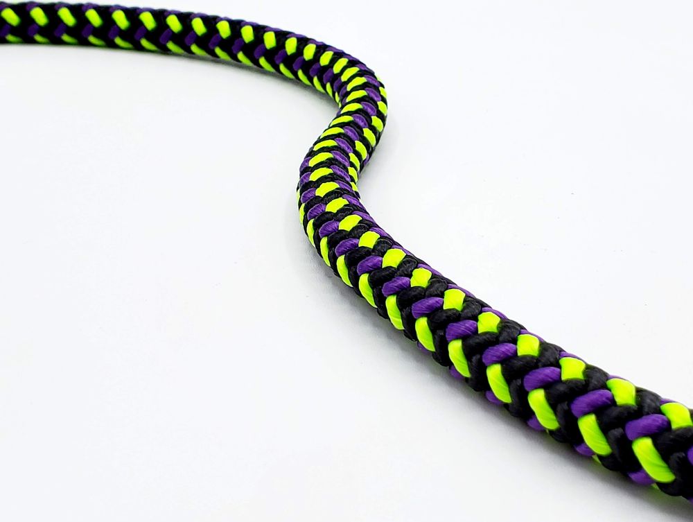 dvy-ELITE BLK/PPL/YLW SPLICED EYE CLIMB LINE